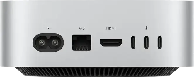Apple Mac mini M5 Pro MHQN4UA/A 15-Core CPU 16-Core GPU 24GB RAM 512GB SSD Silver Aluminum macOS Tahoe Wi-Fi 7 Bluetooth 6.0 Bundle with Keyboard and Mouse