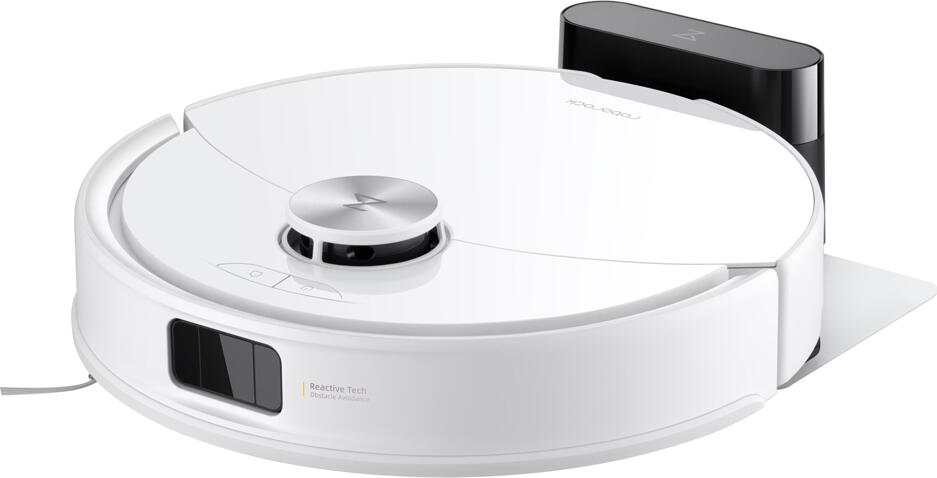 Roborock Q10 VF Robot Vacuum Cleaner, 10,000 Pa Suction, LiDAR Navigation, VibraRise 2.0 Vibrating Mop, Auto-Lift Mop, Dual Anti-Tangle System, White