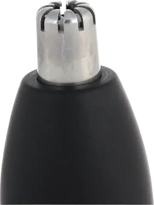 Trimmer BaByliss E650E pentru nas și urechi pentru bărbați, sistem de tăiere rotativ din oțel inoxidabil, funcționare cu baterie, negru