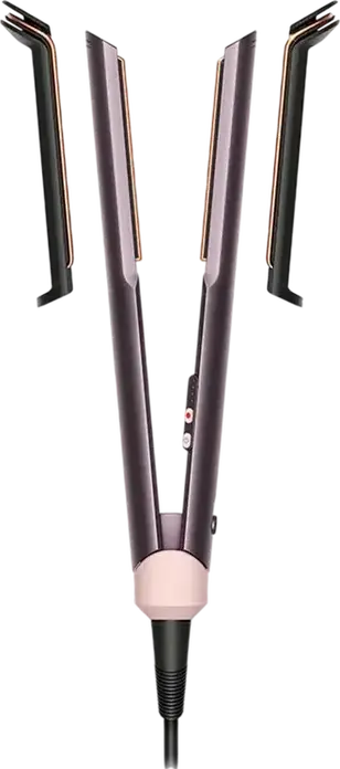 Выпрямитель для волос Dyson Corrale CoolShine HT02, Jasper Plum, макс. темп. 210°C, 4 режима температуры, гибкие пластины, охлаждающая насадка, набор из 3 предметов