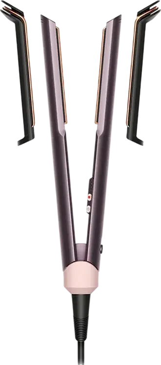 Выпрямитель для волос Dyson Corrale CoolShine HT02, Jasper Plum, макс. темп. 210°C, 4 режима температуры, гибкие пластины, охлаждающая насадка, набор из 3 предметов