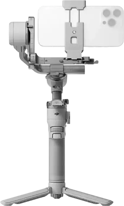 Stabilizator Gimbal DJI RS 4 Mini, Gri, Aluminiu si ABS, Payload 0.4-2 kg, Baterie 13h, Blocare Automata a Axelor, Filmare Verticala, Bluetooth 5.1