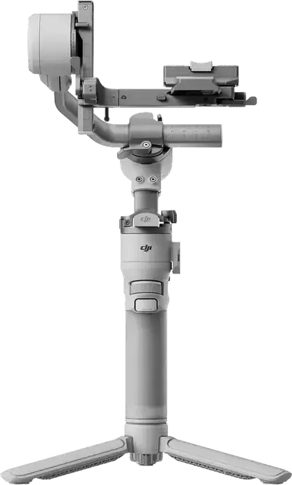 Stabilizator Gimbal DJI RS 4 Mini, Gri, Aluminiu si ABS, Payload 0.4-2 kg, Baterie 13h, Blocare Automata a Axelor, Filmare Verticala, Bluetooth 5.1