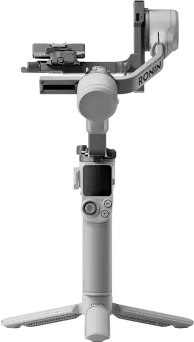 Stabilizator Gimbal DJI RS 4 Mini, Gri, Aluminiu si ABS, Payload 0.4-2 kg, Baterie 13h, Blocare Automata a Axelor, Filmare Verticala, Bluetooth 5.1