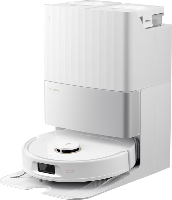 Robot Aspirator Roborock QRevo 5AE, Suctie 12000 Pa, Perie DuoDivide, Mop FlexiArm, Navigatie PreciSense LiDAR, Doc Multifunctional, Alb