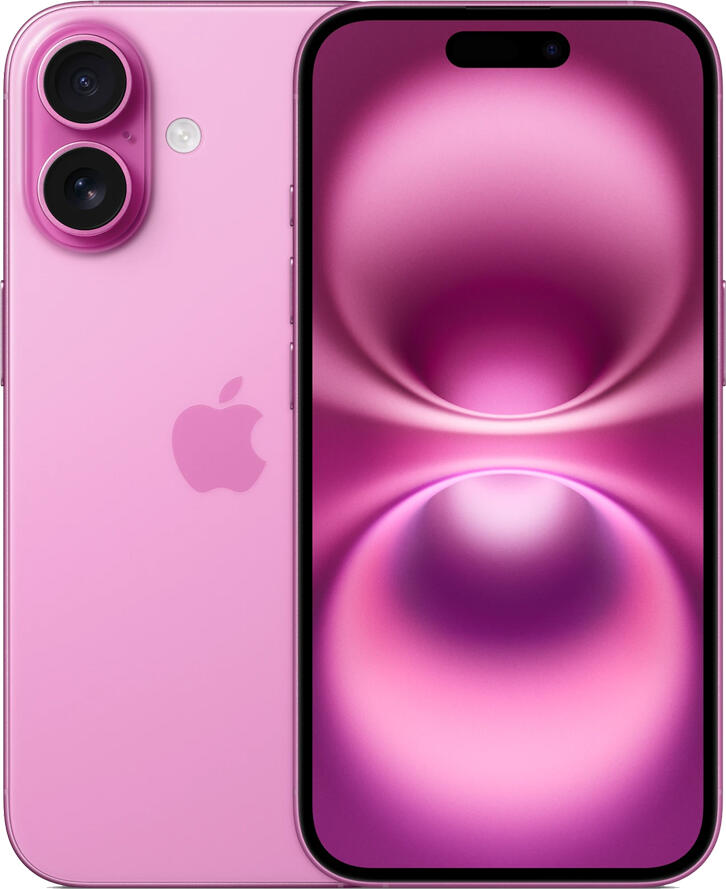Smartphone Apple iPhone 16, Procesor A18, 8GB RAM, 128GB Stocare, Ecran 6.1 inch Super Retina XDR OLED, Camera Duala 48MP, Roz, iOS 18, IP68