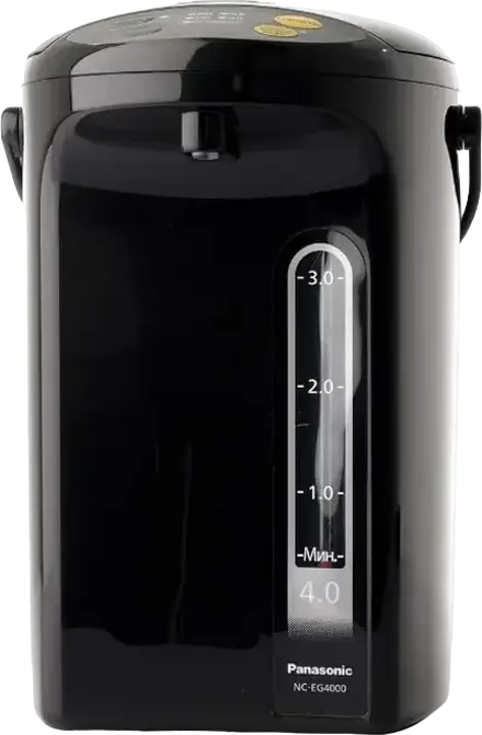 Termopot Electric Panasonic NC-EG4000, Capacitate 4L, Putere 700W, Culoare Negru, 4 Nivele de Temperatura, Inveliș Antiaderent Binchotan-carbon, Ecran LCD Digital