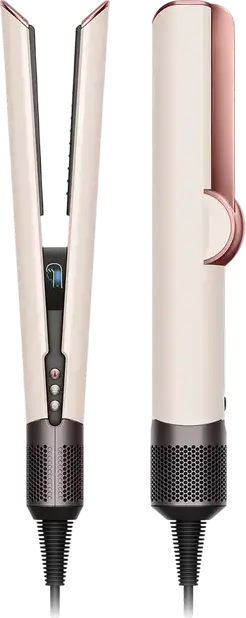 Îndreptător de păr Dyson Airstrait HT03 Wet-to-Dry, 1600W, Flux de Aer cu Presiune Ridicată, Afișaj LCD, Ionizare, Roz Ceramic, Set de 2 Duze