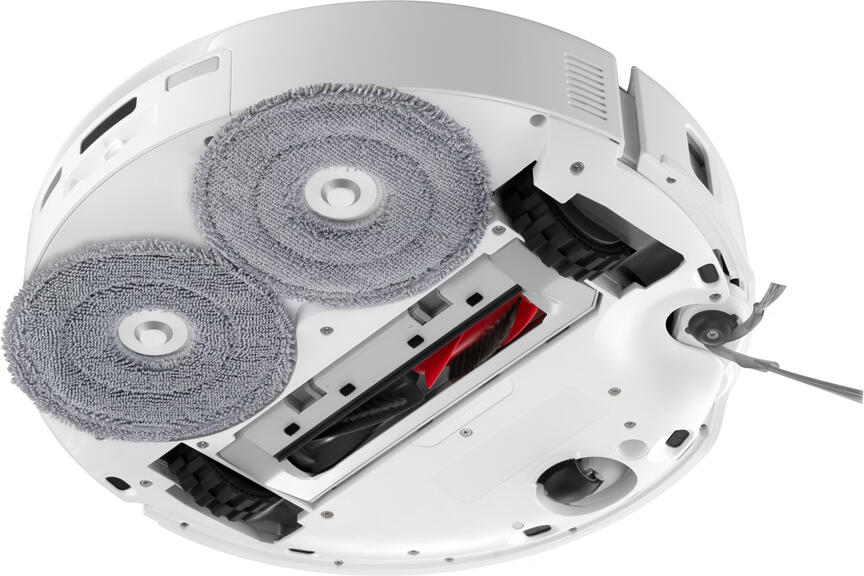 Roborock QRevo Curv2 ProX Robot Vacuum and Mop, 25,000 Pa Suction, DuoDivide Anti-Tangle Brush, Extendable Mop and Side Brush, 100C Hot Water Wash Station, White