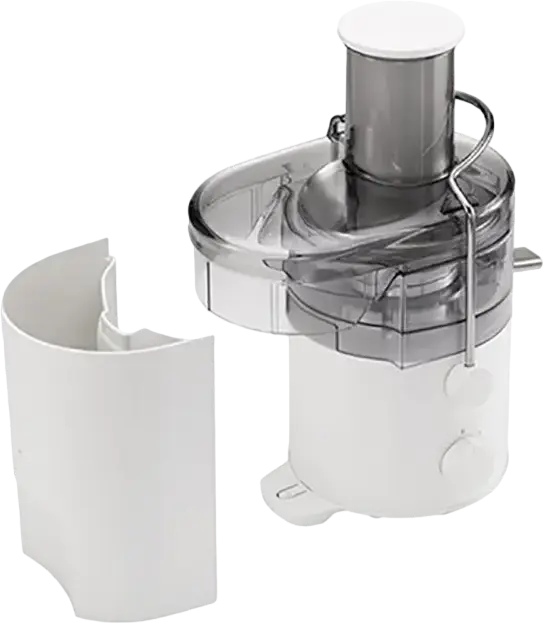 Panasonic MJ-CB100WTQ Centrifugal Juicer, 320W, 13,000 rpm, 2 Speed Settings, 75mm Feeding Tube, 1.5L Juice Container, White, Set of 4 Pieces