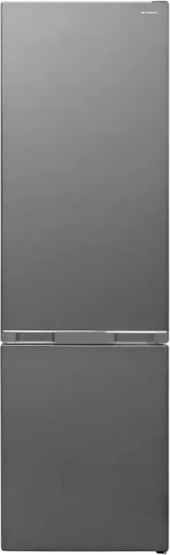 Sharp SJ-NBA09DMXLD-EU Freestanding Combi Fridge-Freezer, Advance No Frost, 294L Total Volume, Energy Class D, Inox Look, AdaptiZone & AdaptiFreezer