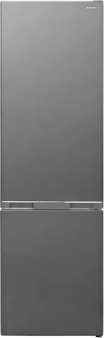 Sharp SJ-NBA09DMXLD-EU Freestanding Combi Fridge-Freezer, Advance No Frost, 294L Total Volume, Energy Class D, Inox Look, AdaptiZone & AdaptiFreezer