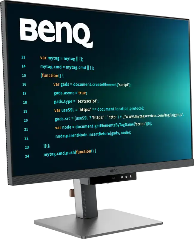 Профессиональный монитор BenQ RD280U 28", IPS-панель 3840x2560 3:2, HDR-400, USB-C 90W Power Delivery, KVM-переключатель, антибликовый, черный/серый