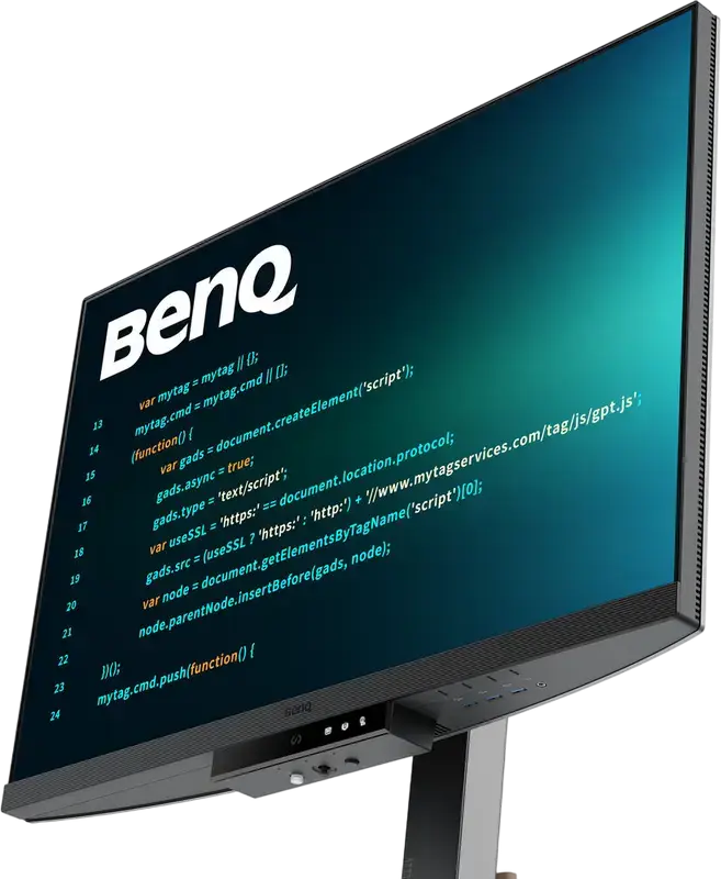 Профессиональный монитор BenQ RD280U 28", IPS-панель 3840x2560 3:2, HDR-400, USB-C 90W Power Delivery, KVM-переключатель, антибликовый, черный/серый