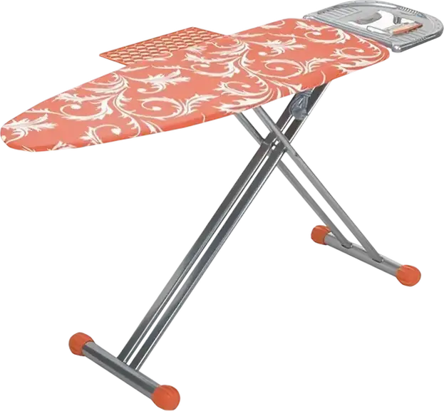 Masa de Calcat Cingillioglu Valencia Lux CM-700, 43x125 cm, Suprafata Plasa Metalica, Husa 100% Bumbac, Design Pliabil cu Priza Integrata si Suport Haine