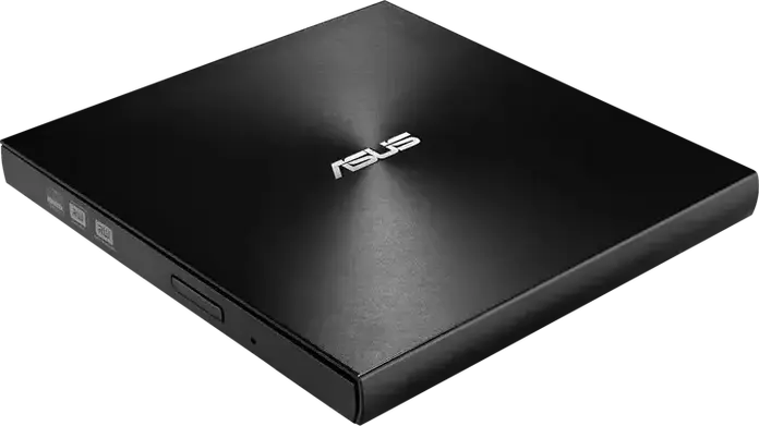 Внешний ультратонкий DVD-RW привод ASUS ZenDrive U9M (SDRW-08U9M-U), интерфейс USB Type-C и Type-A, поддержка M-DISC, Цвет: черный, толщина 13.9 мм