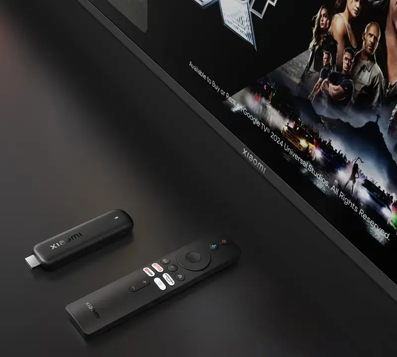 Xiaomi TV Stick HD (2nd Gen) Full-HD Streaming Media Player, Google TV, 8GB Storage, Mali-G31 MP2 GPU, Bluetooth 5.0, Wi-Fi ac, Black