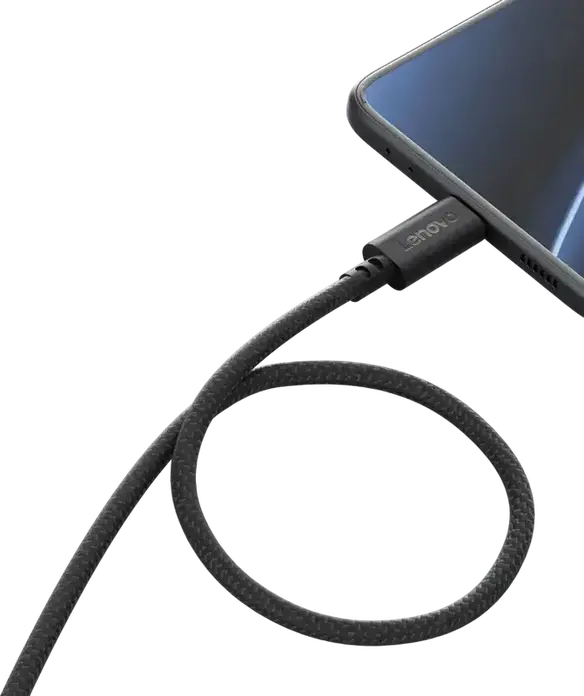 Lenovo 100W GaN Multi-port USB-C Charger, 3x USB Type-C Ports (100W+100W+22.5W), EU Plug, Black, includes USB-C Cable
