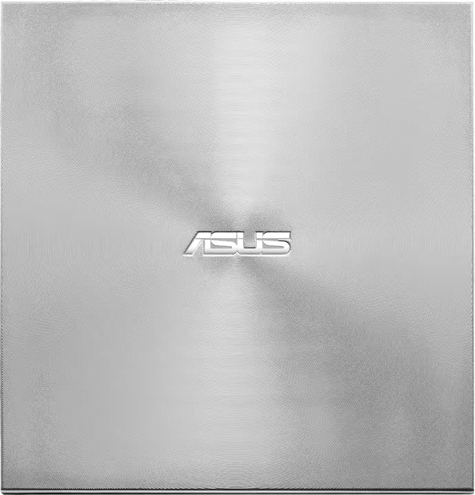 ASUS ZenDrive U9M (SDRW-08U9M-U) External Slim DVD-RW Drive, USB Type-C and Type-A, M-DISC Support, Silver, Ultraslim 13.9mm