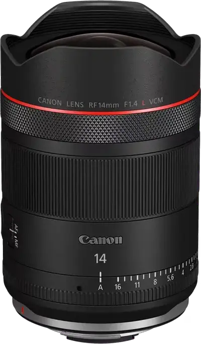 Объектив Canon RF 14mm f/1.4 L VCM Wide Angle Prime для Full Frame и APS-C, автофокус VCM, пыле- и влагозащищенный, угол обзора 114 градусов