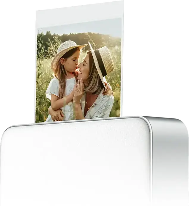 Imprimanta Foto Portabila Xiaomi Portable Photo Printer Pro 2x3, Bluetooth 5.2, 313x313 dpi, Laminare Automata, Format Foto 2x3 inch, Alb