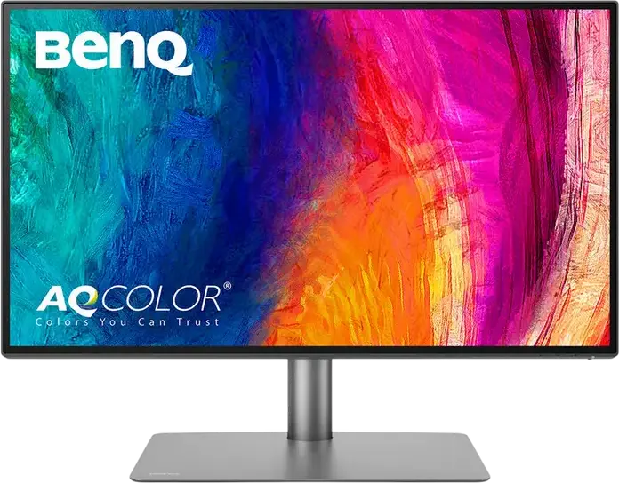Monitor Profesional Design BenQ PD2725U 27", 4K UHD 3840x2160 IPS LED, Thunderbolt 3 65W, HDR10, sRGB/P3, KVM Switch, Validat Pantone, Argintiu