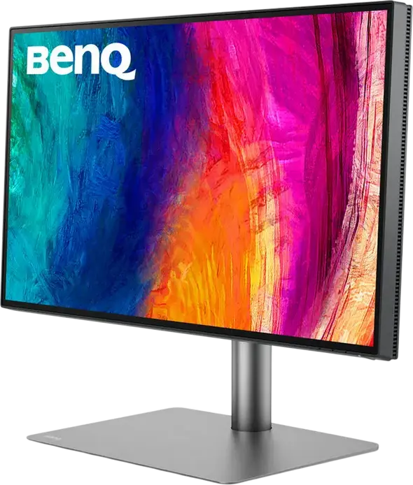 Monitor Profesional Design BenQ PD2725U 27", 4K UHD 3840x2160 IPS LED, Thunderbolt 3 65W, HDR10, sRGB/P3, KVM Switch, Validat Pantone, Argintiu