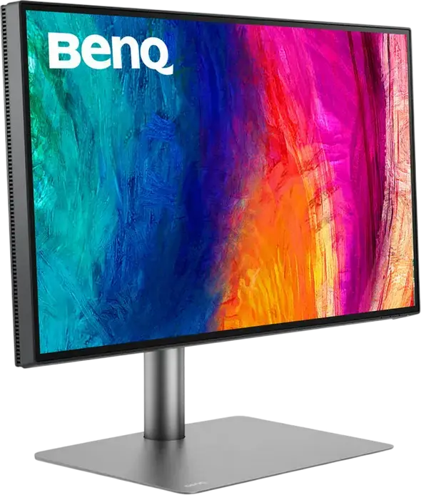 Monitor Profesional Design BenQ PD2725U 27", 4K UHD 3840x2160 IPS LED, Thunderbolt 3 65W, HDR10, sRGB/P3, KVM Switch, Validat Pantone, Argintiu
