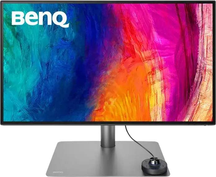 Monitor Profesional Design BenQ PD2725U 27", 4K UHD 3840x2160 IPS LED, Thunderbolt 3 65W, HDR10, sRGB/P3, KVM Switch, Validat Pantone, Argintiu