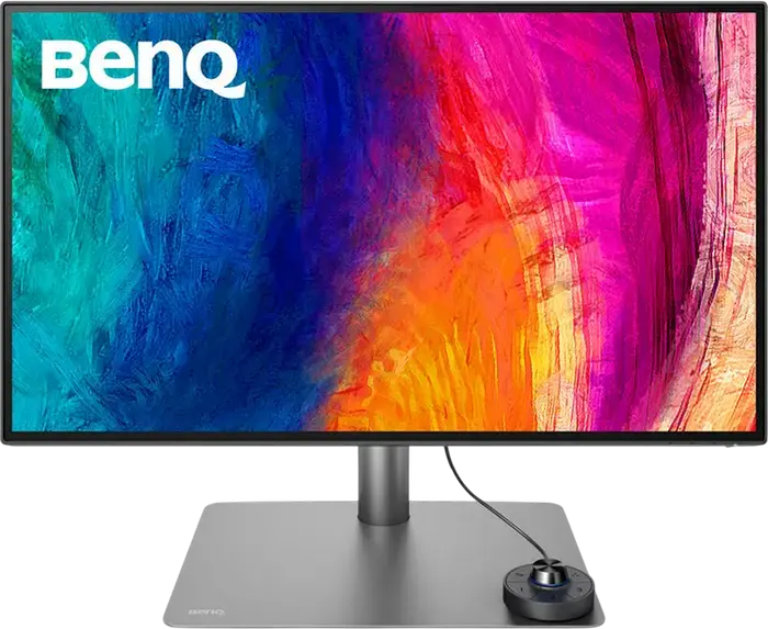 Monitor Profesional Design BenQ PD2725U 27", 4K UHD 3840x2160 IPS LED, Thunderbolt 3 65W, HDR10, sRGB/P3, KVM Switch, Validat Pantone, Argintiu