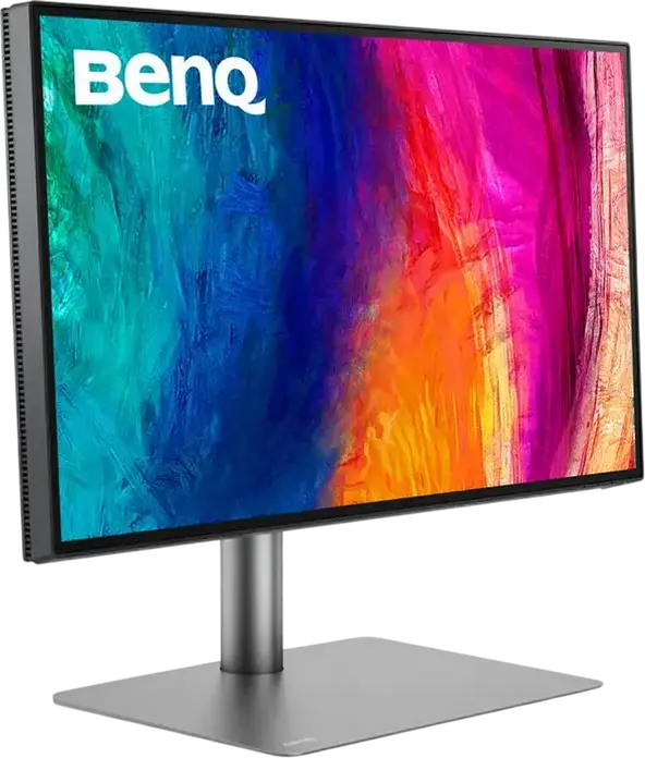 Monitor Profesional Design BenQ PD2725U 27", 4K UHD 3840x2160 IPS LED, Thunderbolt 3 65W, HDR10, sRGB/P3, KVM Switch, Validat Pantone, Argintiu