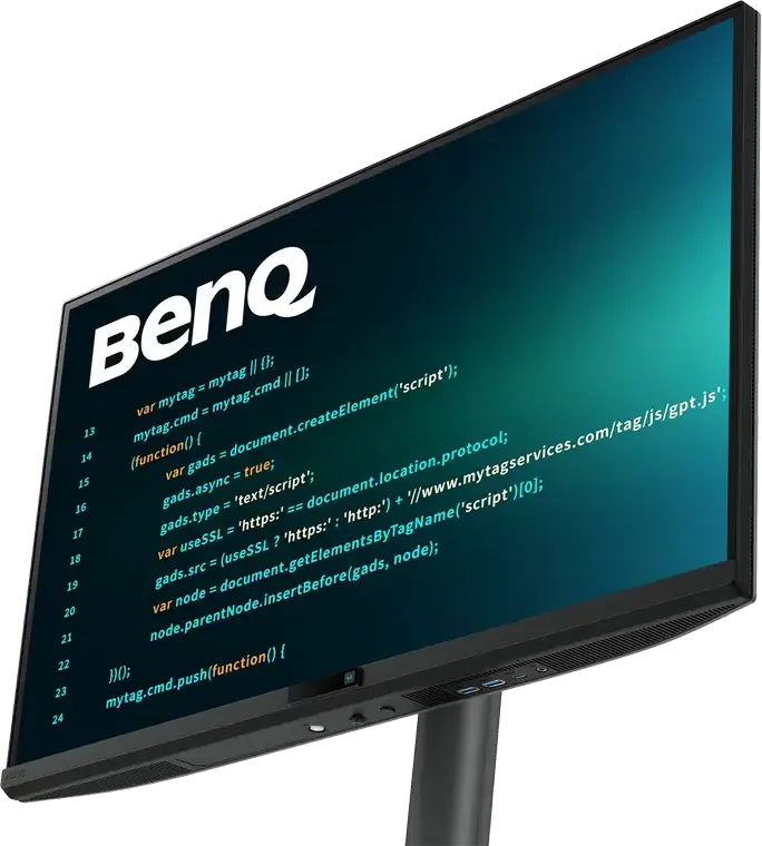 Монитор BenQ RD270Q 27" WQHD IPS, 2560x1440, 144Гц, Nano Matte экран, USB-C 65Вт PD, HDR10, режим Coding, эргономичная подставка, черный