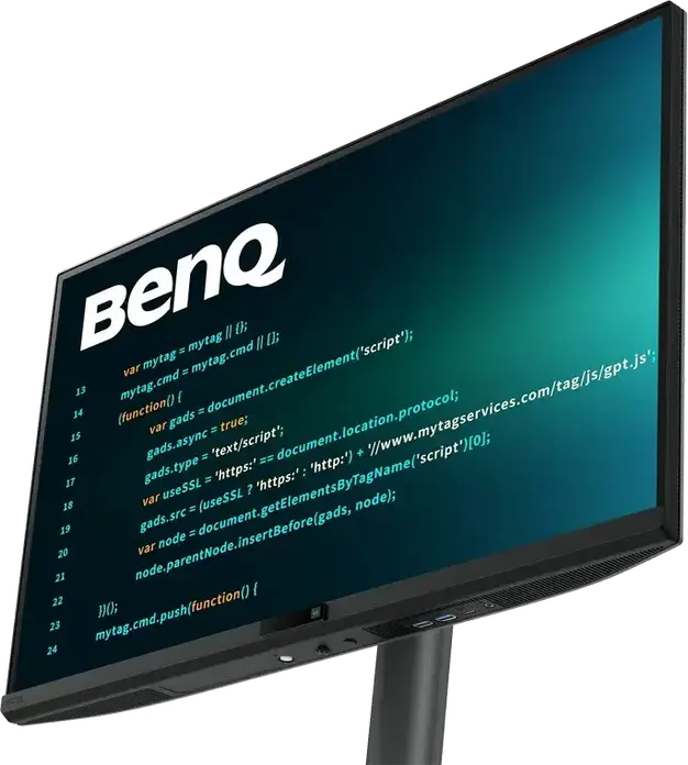 Монитор BenQ RD270Q 27" WQHD IPS, 2560x1440, 144Гц, Nano Matte экран, USB-C 65Вт PD, HDR10, режим Coding, эргономичная подставка, черный