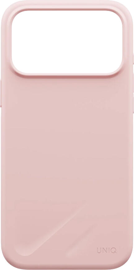 Чехол Uniq Hybrid Magclick для iPhone 18 Pro 6.3 дюйма, цвет Pale Rose, совместимый с MagSafe, поддержка HapticCore для управления камерой, гибридная защита от ударов
