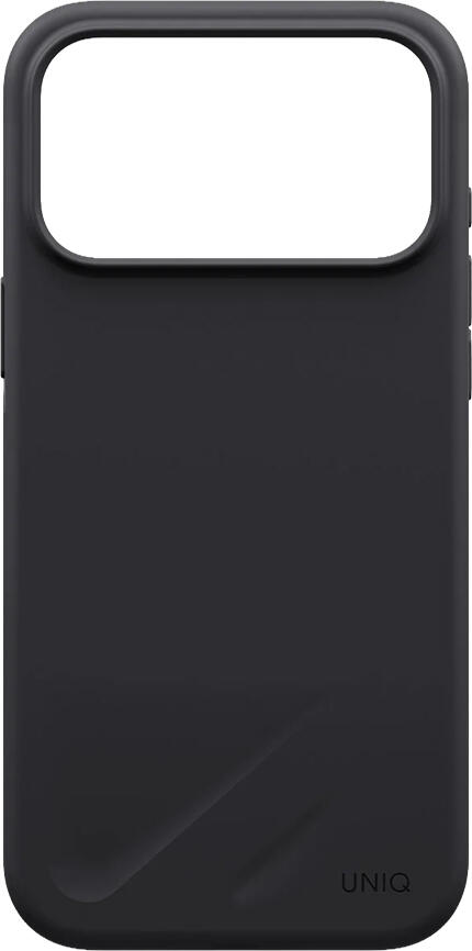 Чехол UNIQ Lino Hybrid для iPhone 18 Pro Max (6.9"), магнитный MagClick из жидкого силикона и поликарбоната, цвет: темно-серый, ударопрочный, противоскользящий, пылезащитный, защита от падений до 2.5м, 1 штука