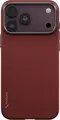 Husa UNIQ Keva Edge pentru iPhone 18 Pro 6.3", Hibrid Fibra de Aramid si TPU, Incarcare Wireless Magnetica MagClick, Protectie HapticCore, Ember Red