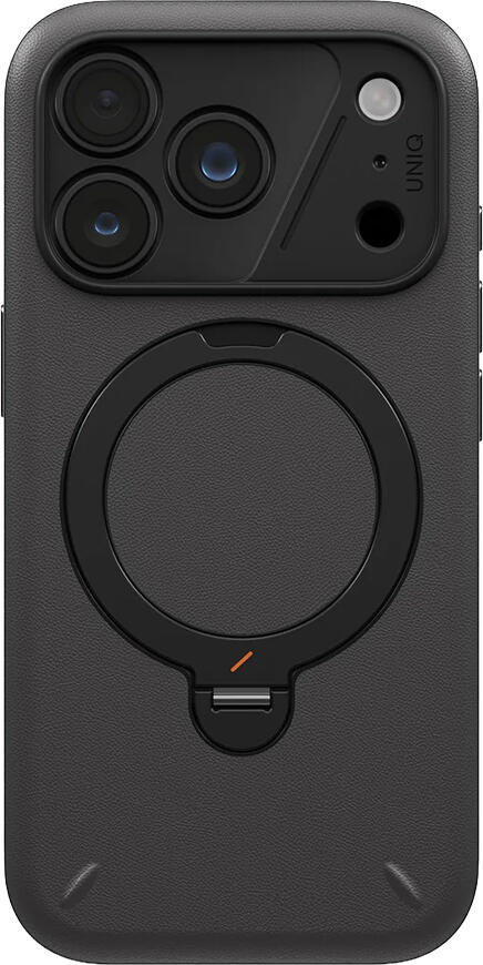Husa UNIQ Hybrid Elix pentru iPhone 18 Pro Max 6.9", PC si TPU cu VeluxeSkin, Suport Mōvion Rotativ 360, MagClick, HapticCore, 1 Bucata