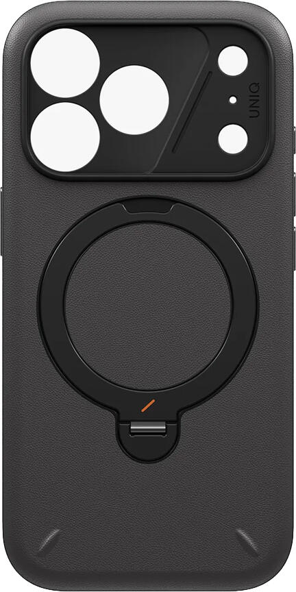 Husa UNIQ Hybrid Elix pentru iPhone 18 Pro Max 6.9", PC si TPU cu VeluxeSkin, Suport Mōvion Rotativ 360, MagClick, HapticCore, 1 Bucata