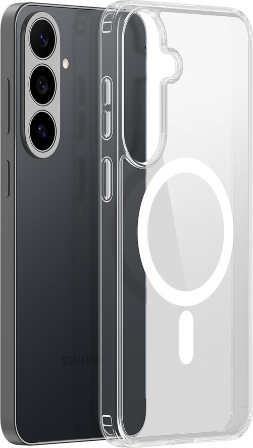 DUX DUCIS Clin Mag Series Case for Samsung Galaxy S26 FE, Hybrid PC and TPU Shockproof Cover with MagSafe Compatible Magnetic Ring, Clear