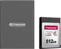 Cititor de carduri Transcend TS-RDE2 CFexpress Type B, USB 3.2 Gen 2x2 20Gbps, Conectori USB Type-C si Type-A, Gri, Cover din Silicon Rezistent la Caldura