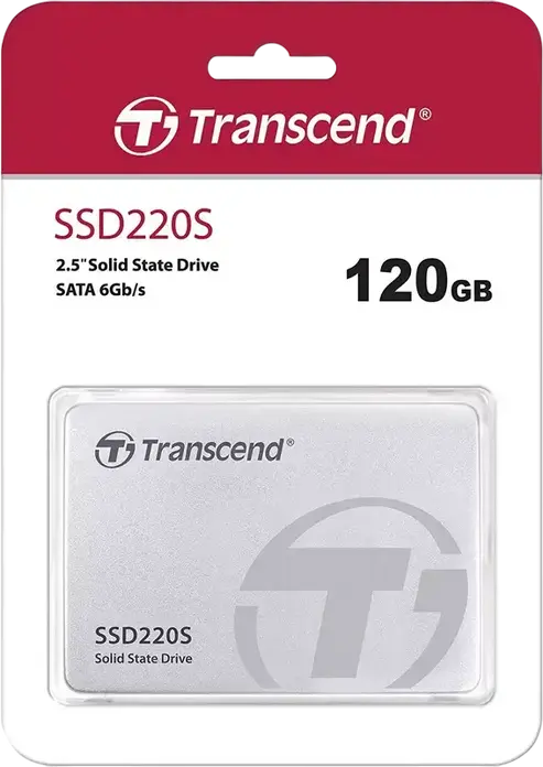 Transcend SSD220S 120GB 2.5-inch SATA III 6Gb/s Internal SSD, 3D NAND TLC, Aluminum Casing, Up to 500MB/s Read, 330MB/s Write, TS120GSSD220S