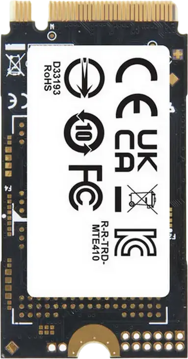 Transcend MTE410S 512GB M.2 2242 NVMe PCIe 4.0 x4 SSD, 3D NAND, Read up to 5000MB/s, Write up to 3500MB/s, Hardware Encryption