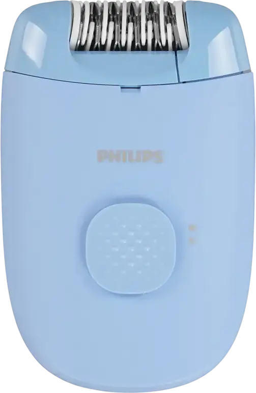 Epilator cu fir Philips BRE228/00 Series 2000, 20 Pense, Cap Spelabil, Albastru, Utilizare Uscata pentru Picioare si Brate, Liditate pana la 4 Saptamani