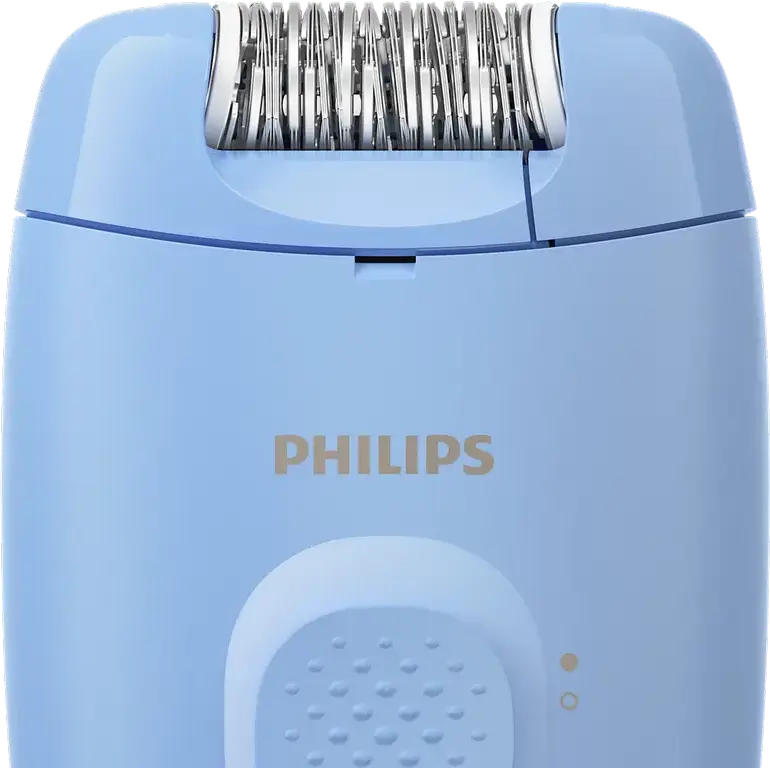 Epilator cu fir Philips BRE228/00 Series 2000, 20 Pense, Cap Spelabil, Albastru, Utilizare Uscata pentru Picioare si Brate, Liditate pana la 4 Saptamani
