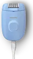 Epilator cu fir Philips BRE228/00 Series 2000, 20 Pense, Cap Spelabil, Albastru, Utilizare Uscata pentru Picioare si Brate, Liditate pana la 4 Saptamani