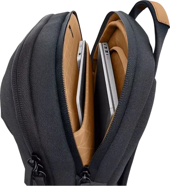 Rucsac Laptop DELL EcoLoop Premier Slim CP7625S, Capacitate 18L pentru laptopuri de 14-16 inch, Material 600D rezistent la apa cu protectie 360, Negru