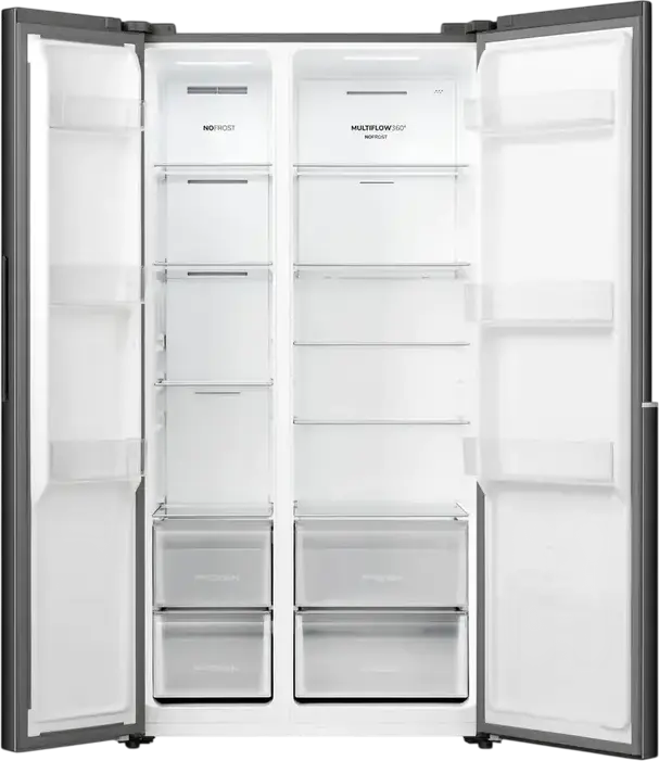 Frigider Gorenje NRS917E41BX Side-by-Side, No Frost, Volum Net 544L, Tehnologie Inverter, Control Electronic, Negru, 178.6x91.1x61.5 cm