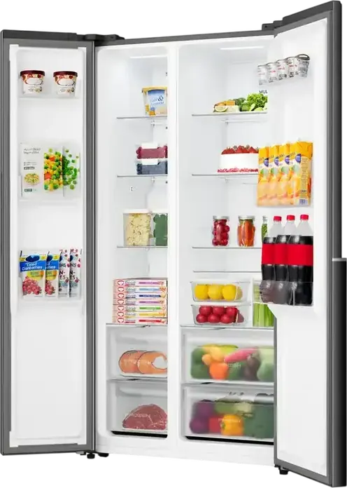Frigider Gorenje NRS917E41BX Side-by-Side, No Frost, Volum Net 544L, Tehnologie Inverter, Control Electronic, Negru, 178.6x91.1x61.5 cm
