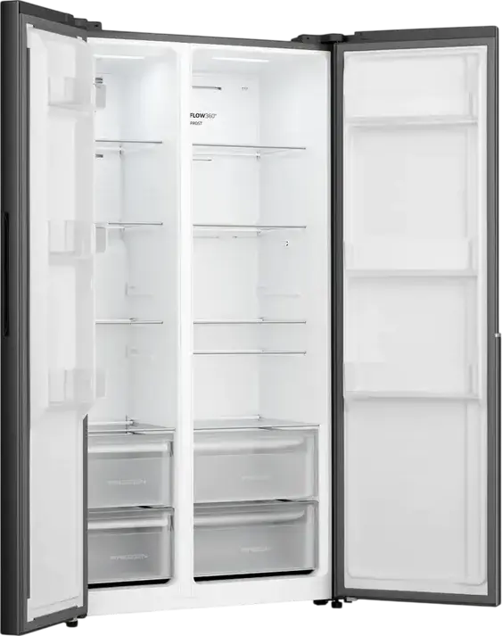 Frigider Gorenje NRS917E41BX Side-by-Side, No Frost, Volum Net 544L, Tehnologie Inverter, Control Electronic, Negru, 178.6x91.1x61.5 cm