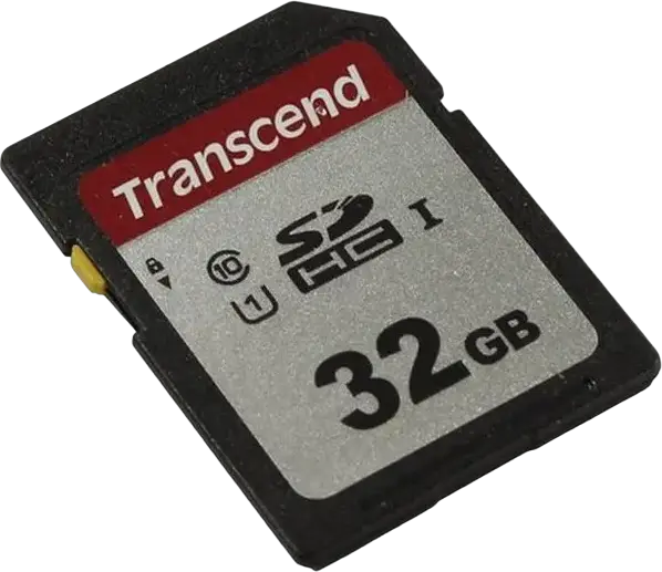 Transcend 300S TS32GSDC300S 32GB SDHC Memory Card, UHS-I U1 Class 10, Read Speed 95 MB/s, Write Speed 45 MB/s, includes Plastic Storage Case